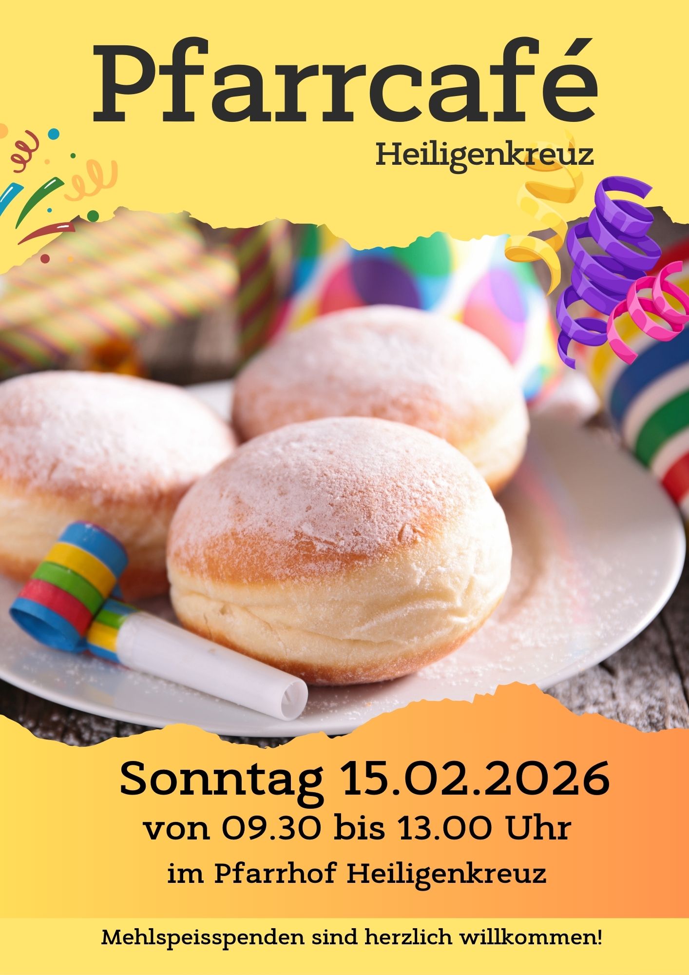 Pfarrcafé im Fasching
